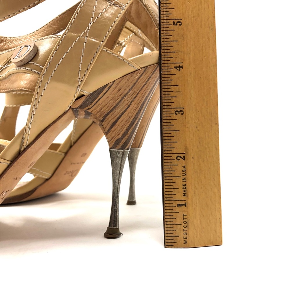CHRISTIAN DIOR strappy  heels, made in Italy, size 40 - Picture 10 of 11